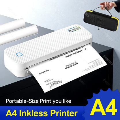 Portable Inkless Bluetooth A4 Thermal Printer - Smart Shop (Online Store for wise shoppers) 