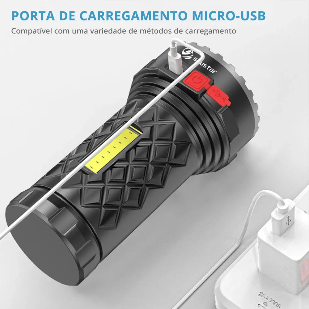 Ultra Powerful LED Rechargeable Flashlight - Smart Shop (Online Store for wise shoppers) 