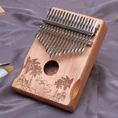 17-Key & 21-Key Kalimba Thumb Piano - Premium Laser Engraved Finger Piano Kit