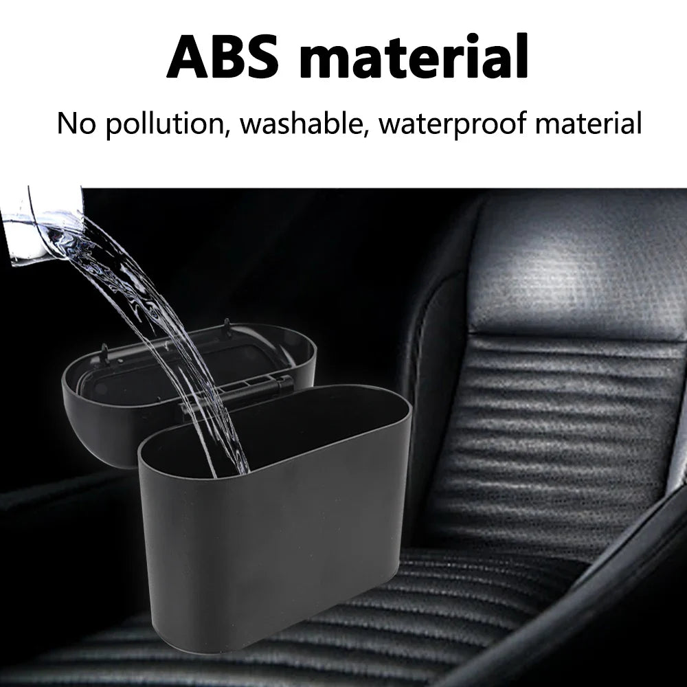 Compact Car Trash Bin - Universal Car Interior Organizer