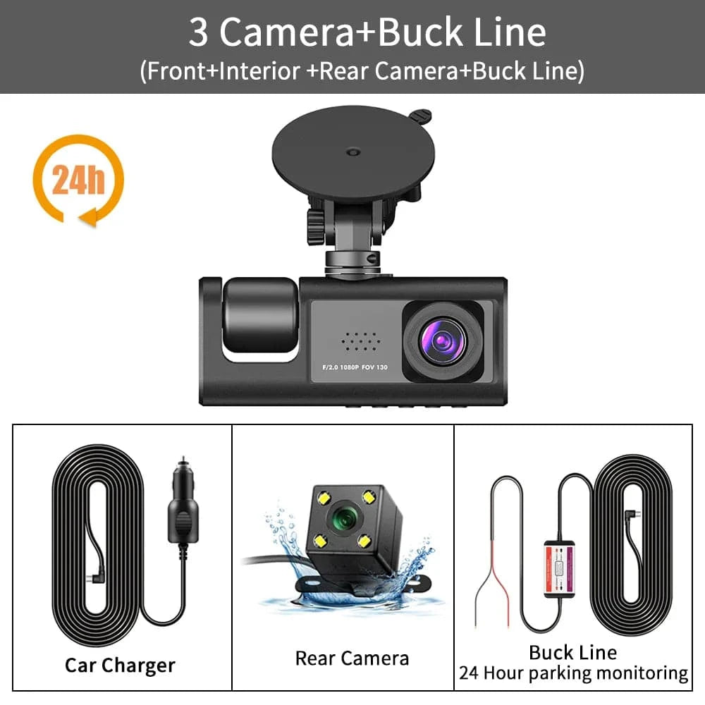 Three Channel Car HD DashCam - Smart Shop (Online Store for wise shoppers) 