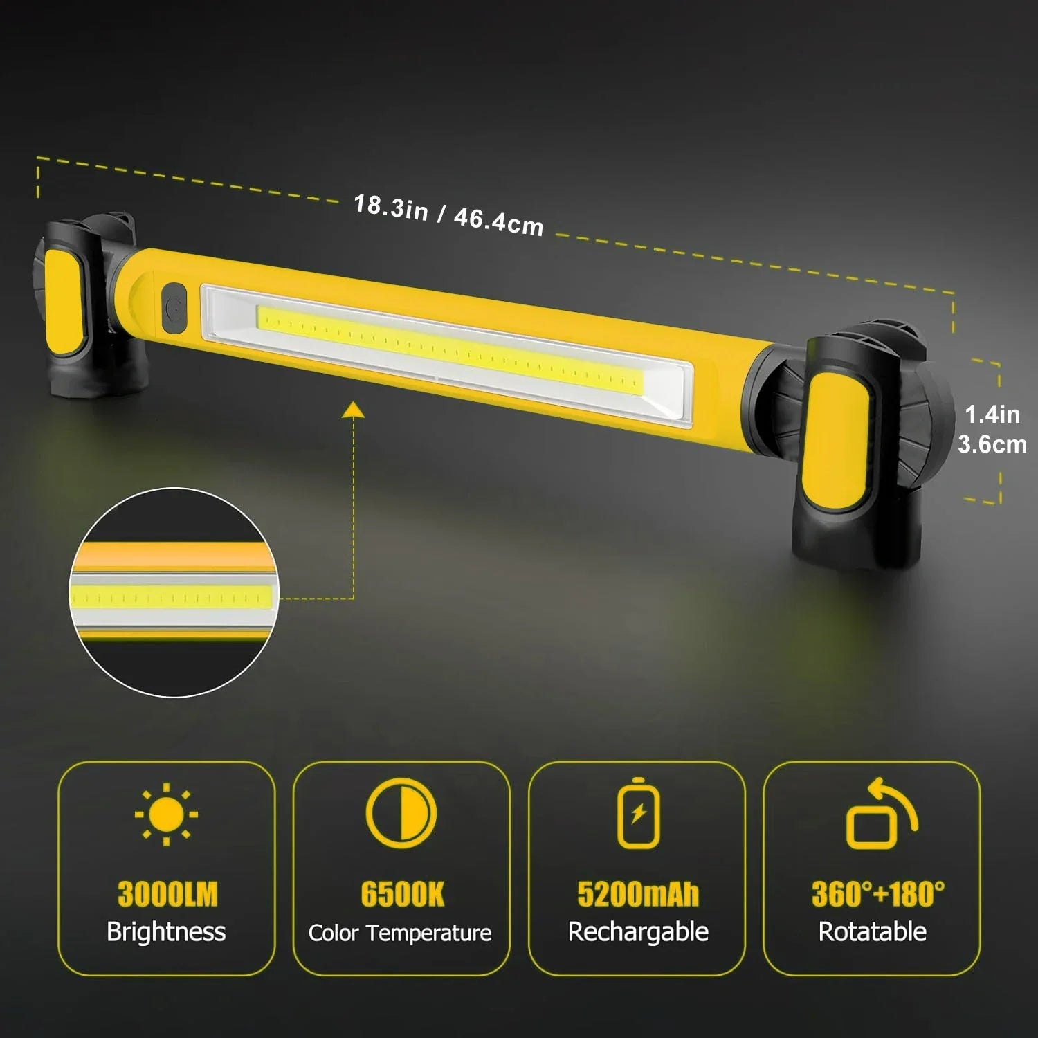 LED Magnetic Emergency Work Light - Smart Shop (Online Store for wise shoppers) 