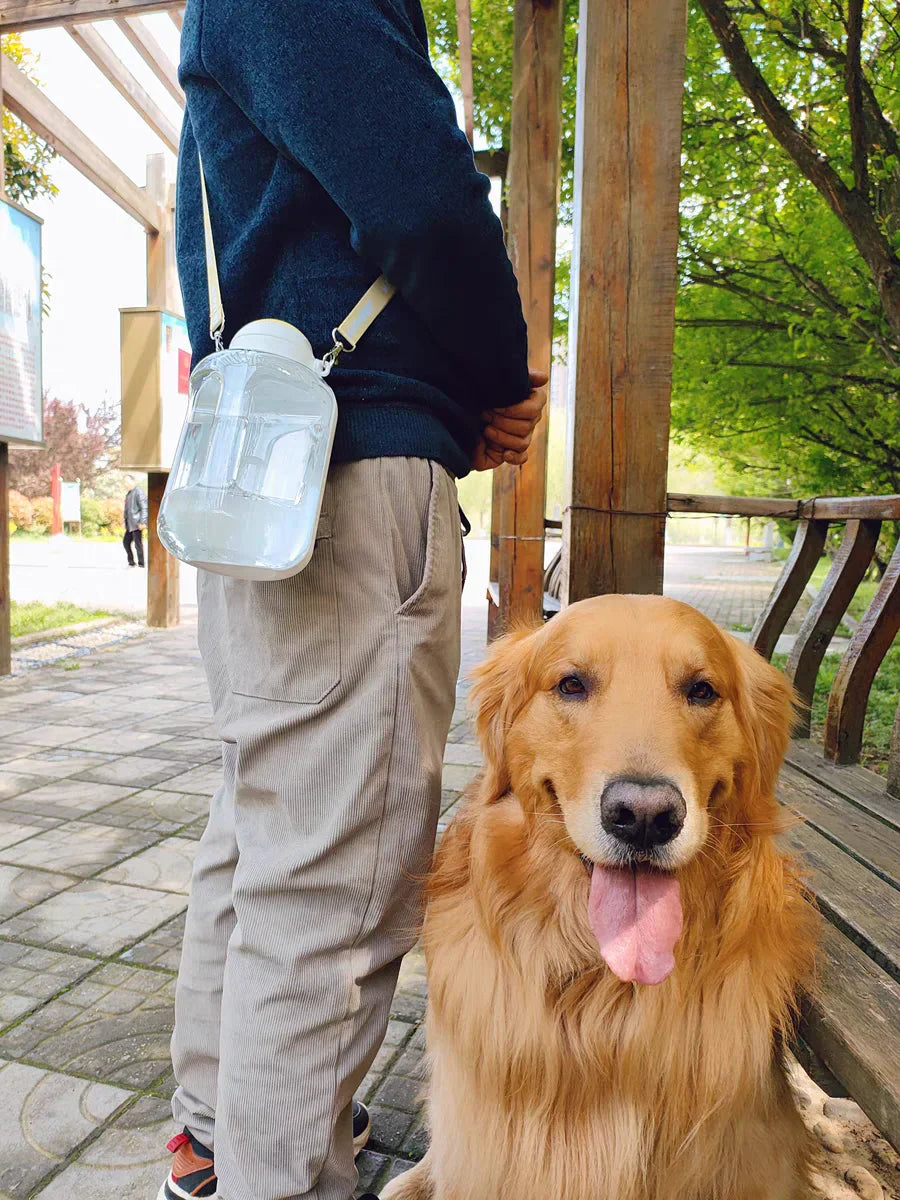 2-in-1 Portable Dog Water and Food Dispenser Bottle