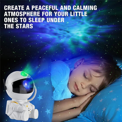 Astronaut Galaxy Star Projector Night Light – LED Nebula Ceiling Lamp