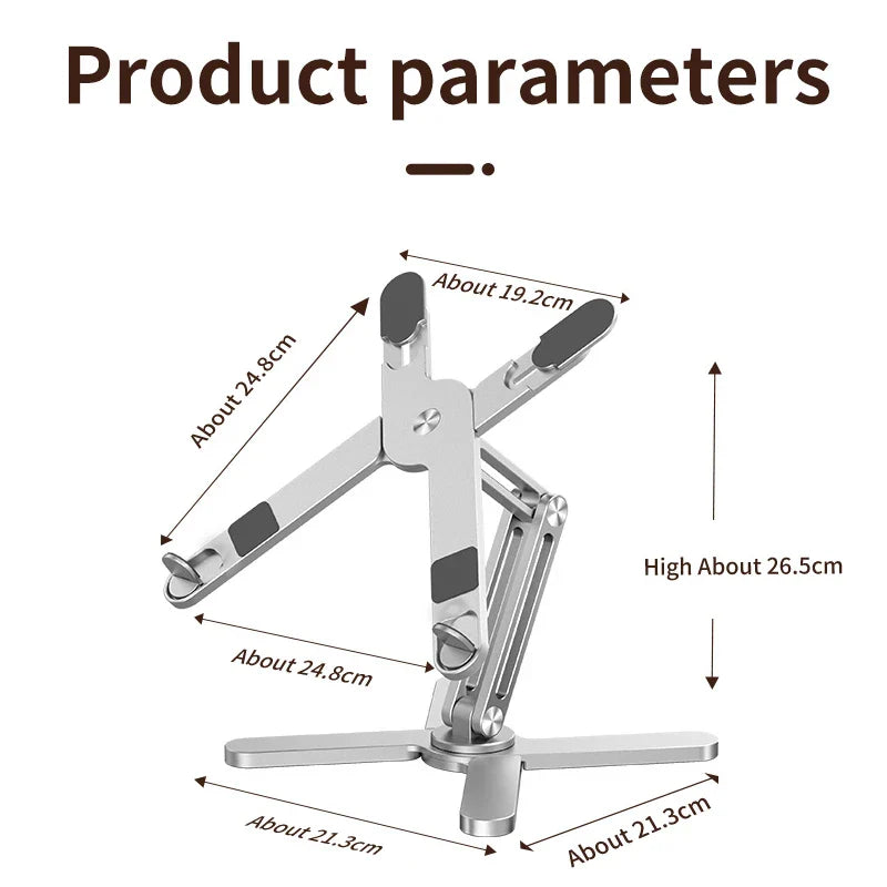 Foldable Aluminum Alloy Rotating Laptop Stand - Smart Shop (Online Store for wise shoppers) 