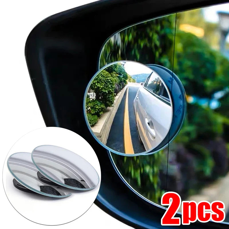 360° Adjustable Car Blind Spot Mirror – Wide Angle Rearview Convex Mirror