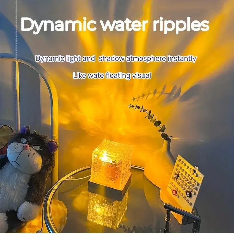 Dynamic Rotating Water Ripple Crystal Lamp - Smart Shop (Online Store for wise shoppers) 