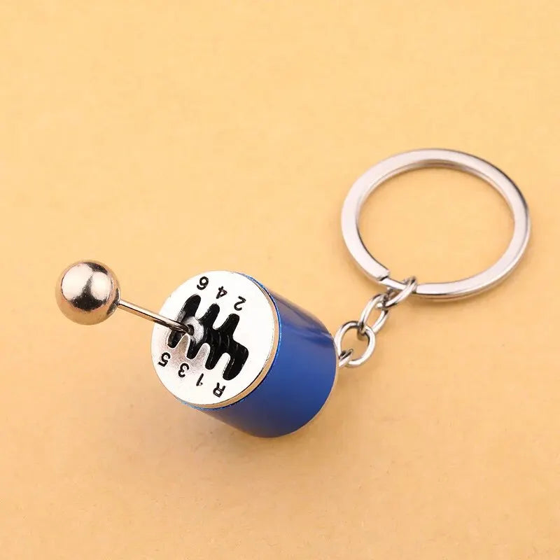 Six-Speed Gear Shift Car Keychain Pendant