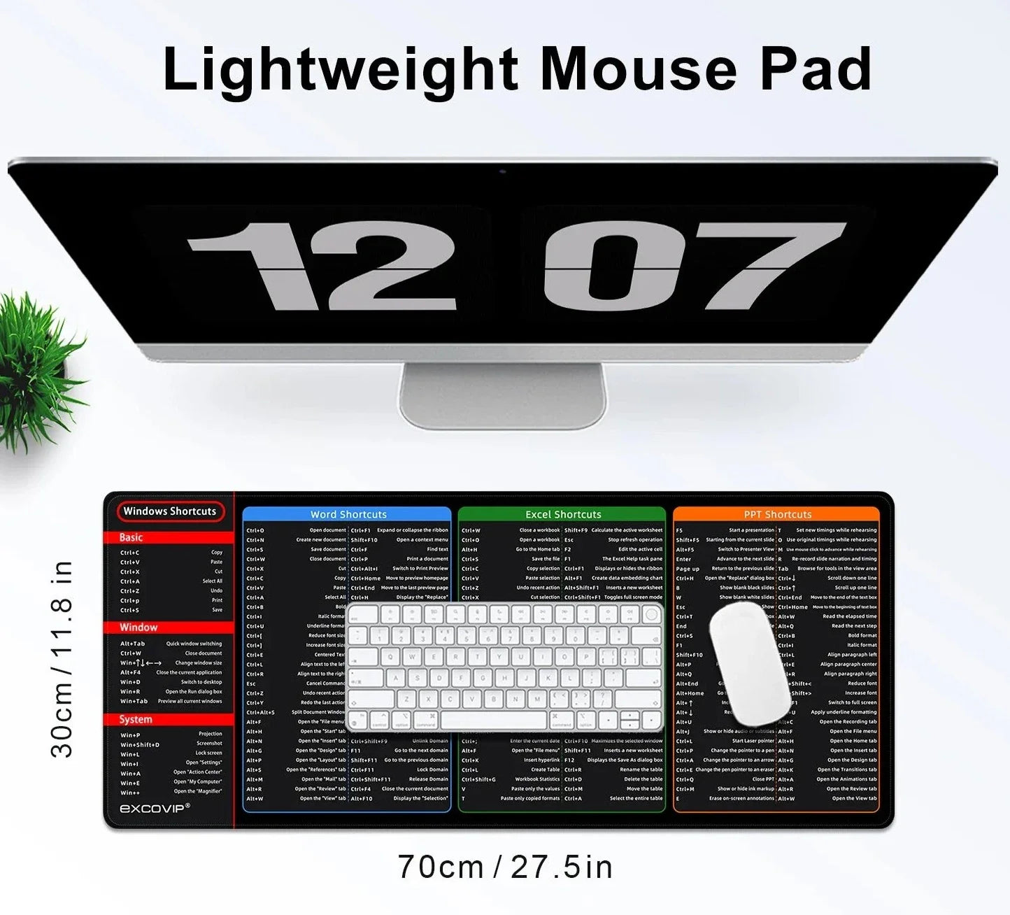 Shortcut Keys Mouse Pad