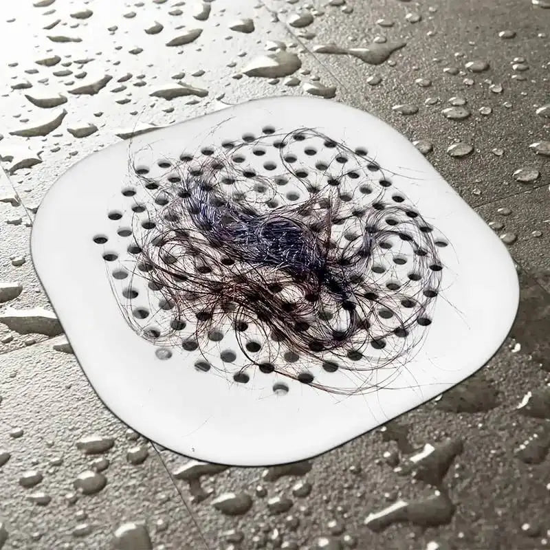 Silicone Square Shower Drain Cover - Anti-Clogging Strainer for Sink and Shower