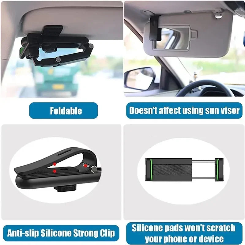 Universal Sun Visor Adjustable Car Phone Holder - Smart Shop (Online Store for wise shoppers) 