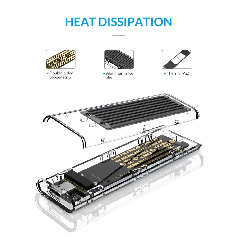 Transparent Hard Drive SSD Enclosure - Smart Shop (Online Store for wise shoppers) 