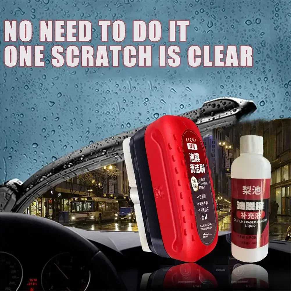 Powerful Car Glass Oil Film Remover & Windshield Cleaner