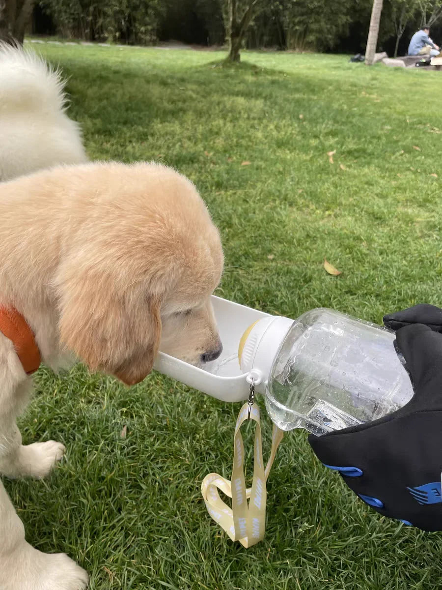 2-in-1 Portable Dog Water and Food Dispenser Bottle