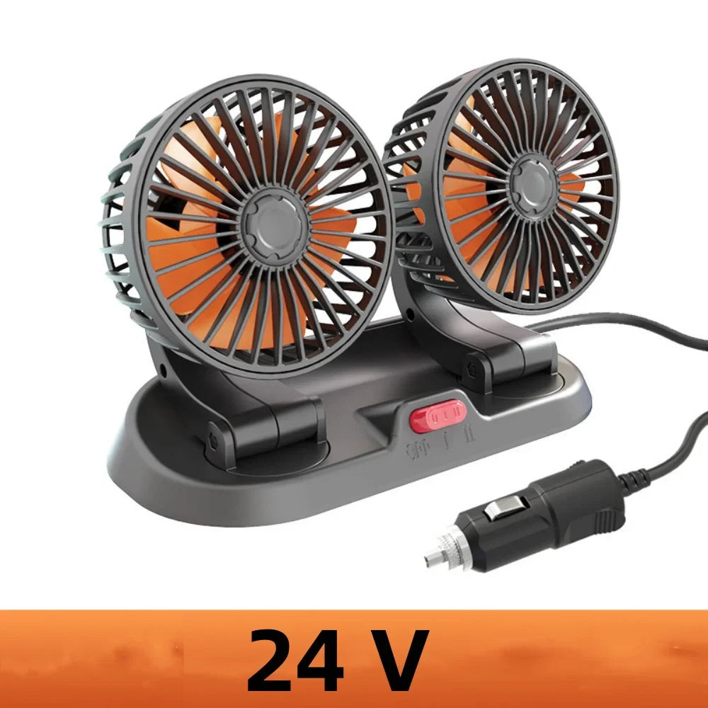 Portable Dual Head Car Air Cooling Fan - Smart Shop (Online Store for wise shoppers) 