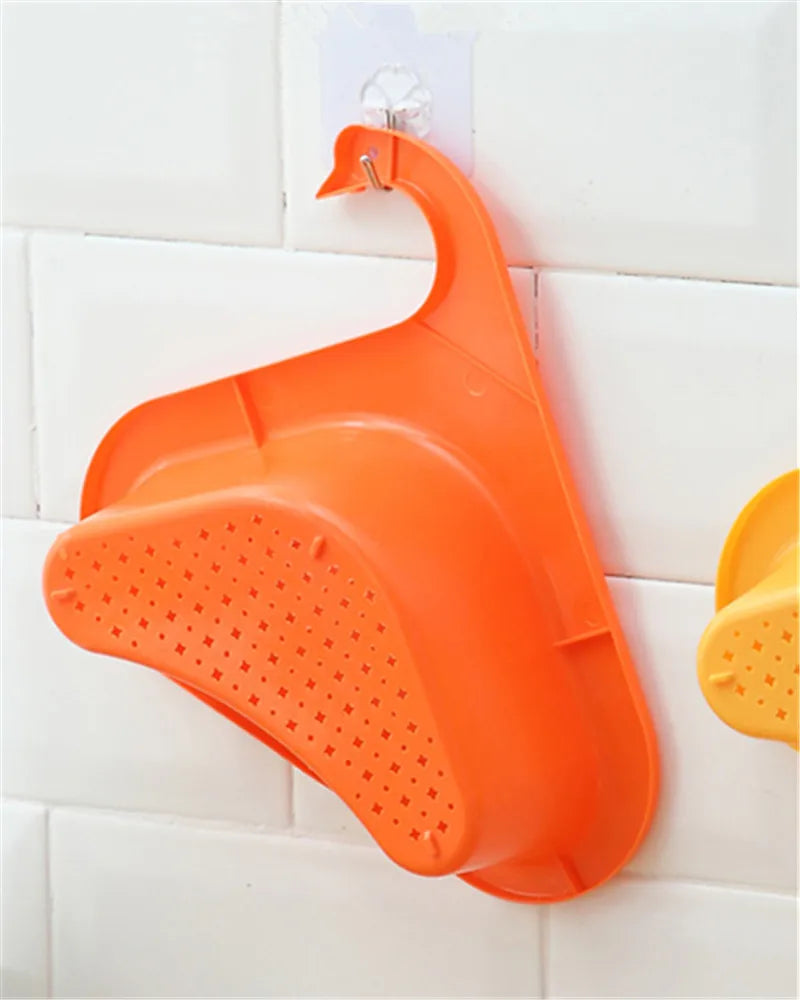 Swan-Shaped Sink Drain Basket - Multifunctional Kitchen Strainer & Organizer