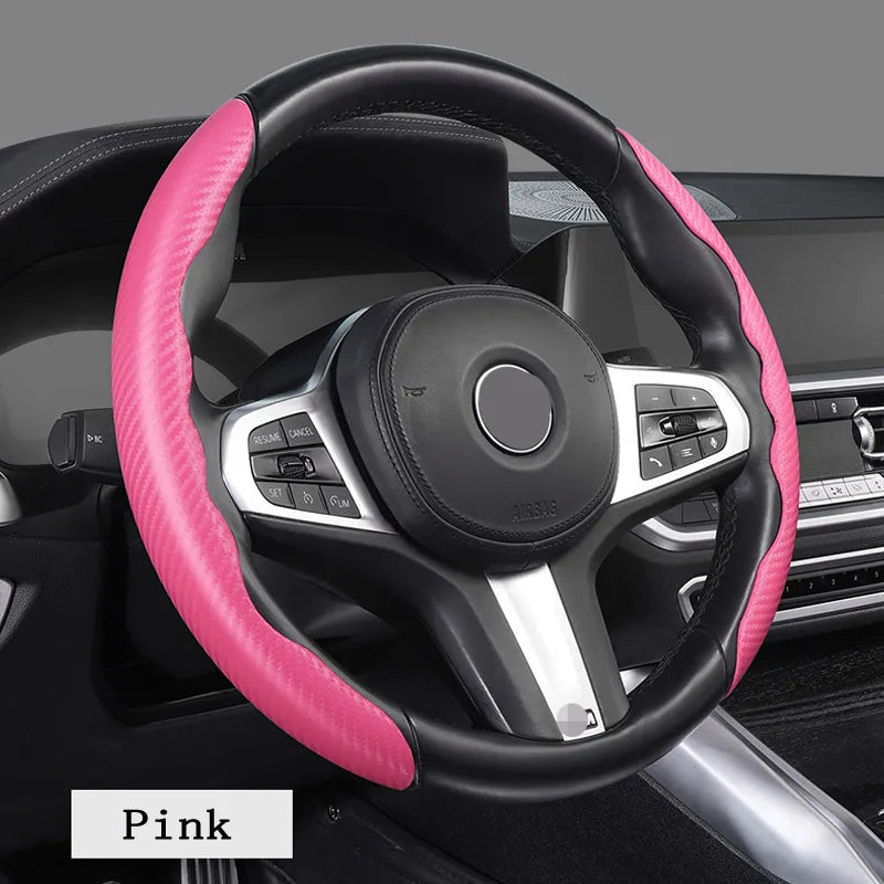 Carbon Fiber Steering Wheel Cover - Smart Shop (Online Store for wise shoppers) 