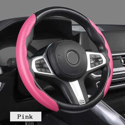 Carbon Fiber Steering Wheel Cover - Smart Shop (Online Store for wise shoppers) 