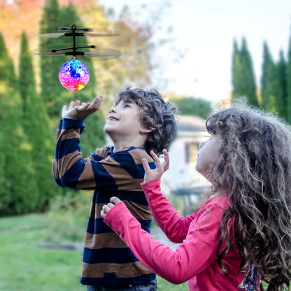 LED Gesture-Control Crystal Ball - Interactive Flying Toy with Colorful Lights