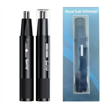 USB Rechargeable Nose and Ear Hair Trimmer – Unisex Metal Electric Shaver