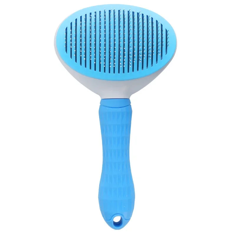 Pet Grooming Brush for Dogs & Cats – Stainless Steel Comb for Long Hair