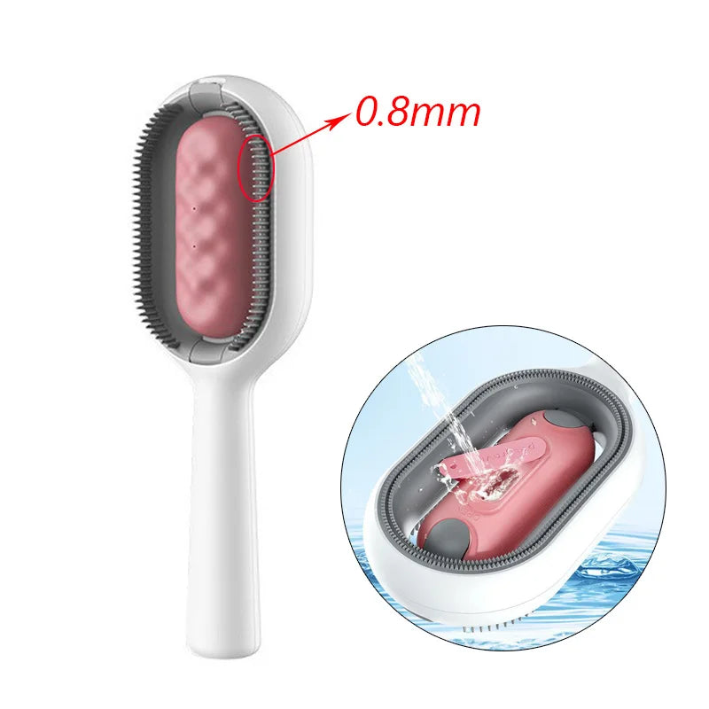 Double-Sided Pet Hair Removal Grooming Brush for Cats and Dogs