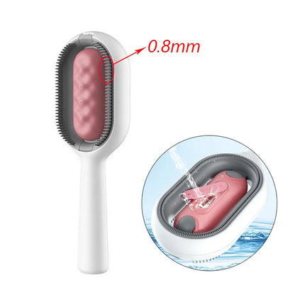 Double-Sided Pet Hair Removal Grooming Brush for Cats and Dogs