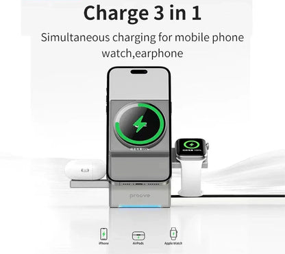 3 in 1 Magnetic Wireless Fast Charger - Smart Shop (Online Store for wise shoppers) 