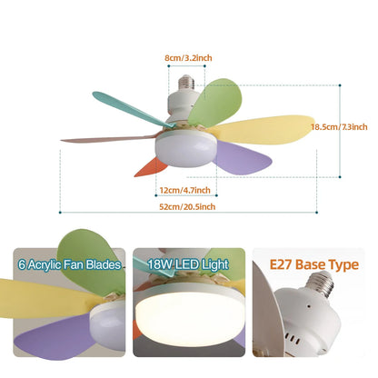 Socket Ceiling Fan with Light - Smart Shop (Online Store for wise shoppers) 