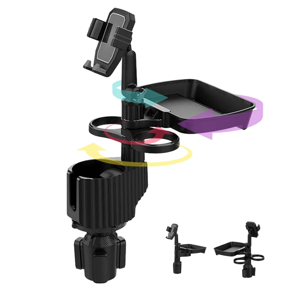 3 In 1 Adjustable Car Cup Tray with Phone Holder - Smart Shop (Online Store for wise shoppers) 