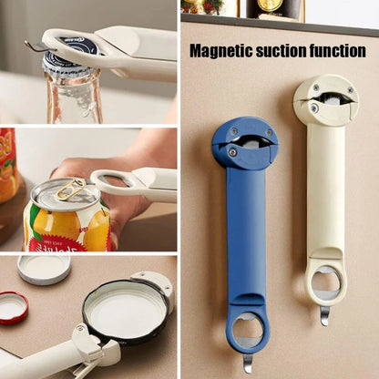 Multifunctional Retractable Bottle Opener - 1 Pc