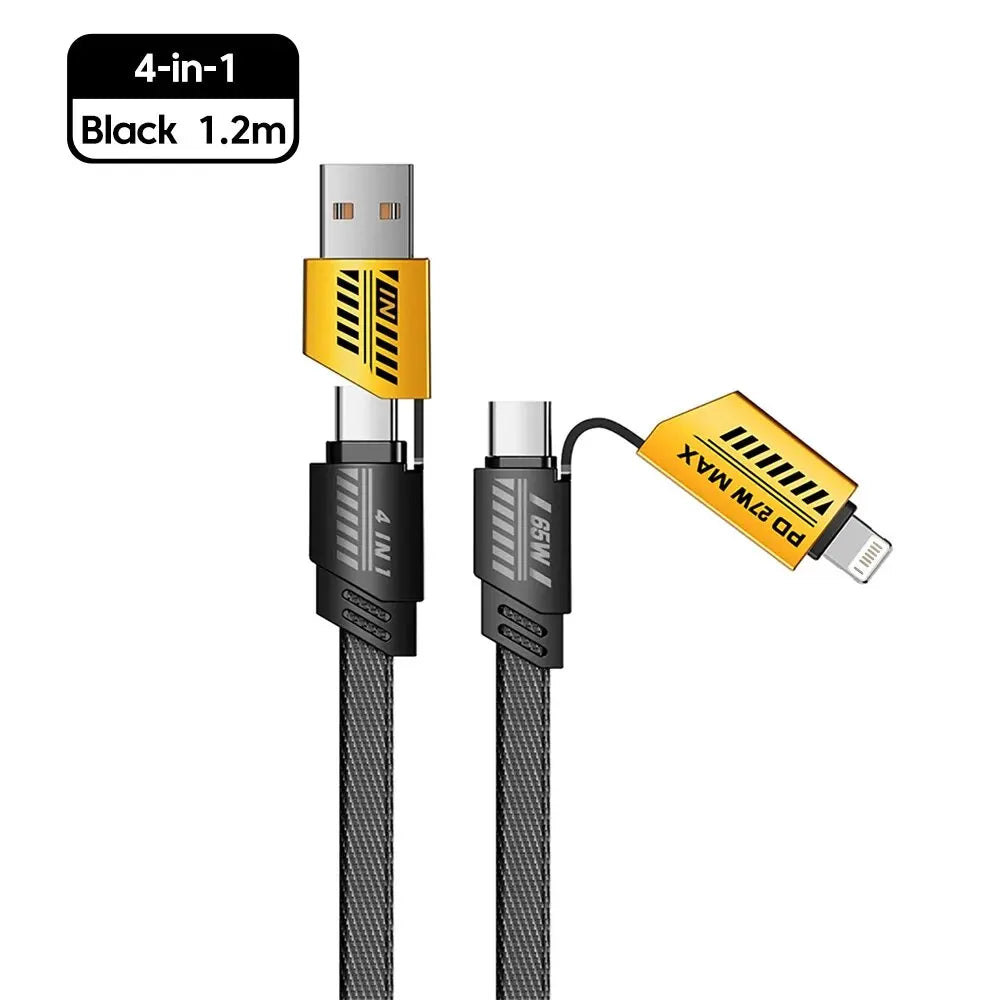 Ultra Strong 4 in 1 Fast Charge Data Cable - Smart Shop (Online Store for wise shoppers) 