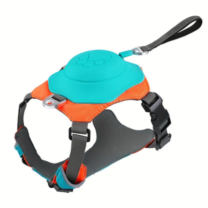 No-Pull Retractable Dog Harness with Auto-Stop Leash