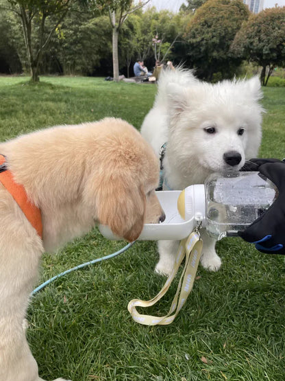 2-in-1 Portable Dog Water and Food Dispenser Bottle