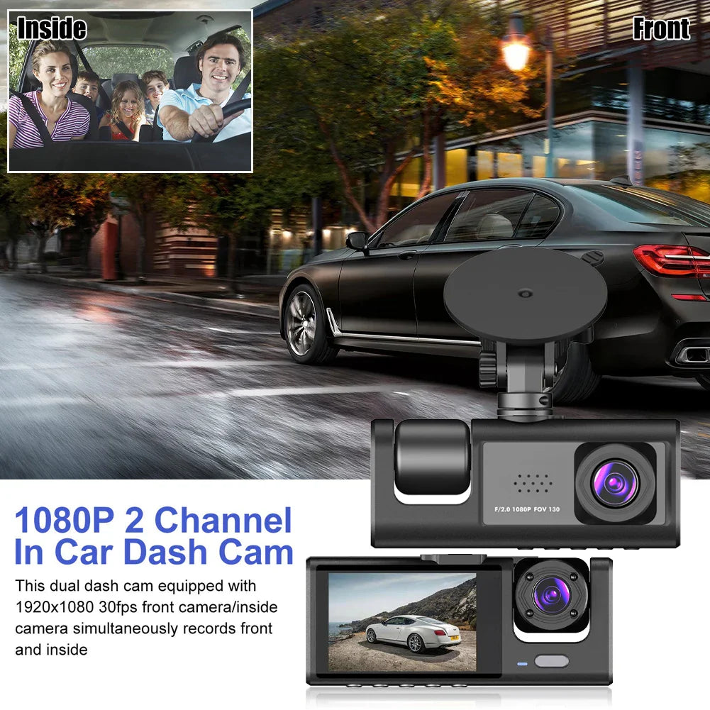 Three Channel Car HD DashCam