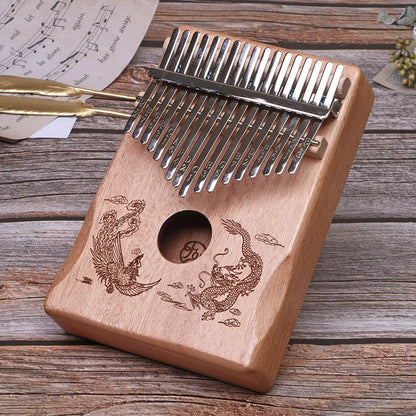 17-Key & 21-Key Kalimba Thumb Piano - Premium Laser Engraved Finger Piano Kit