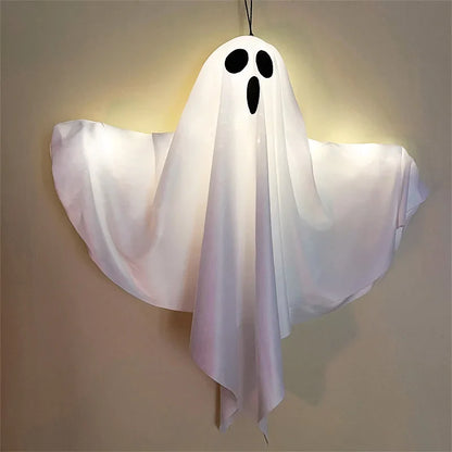 LED Glow Ghost Halloween Hanging Decoration with Lights