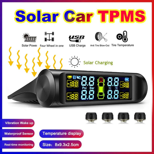 Solar Automobile Tire Pressure Monitoring Gauge - Smart Shop (Online Store for wise shoppers) 