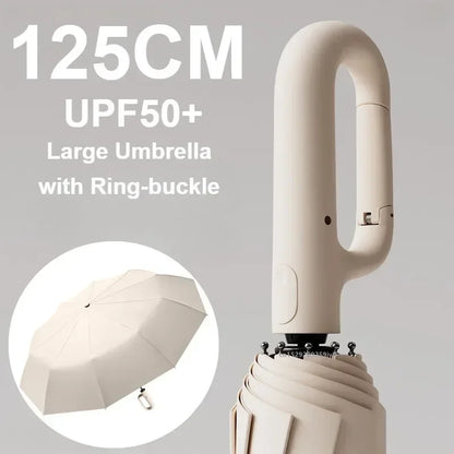 Windproof 72-Bone Automatic Folding Umbrella - UV Protection & Storm-Resistant