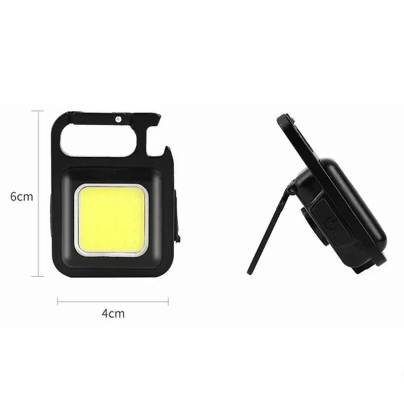 USB Rechargeable Mini LED Flashlight - Portable Keychain Lantern