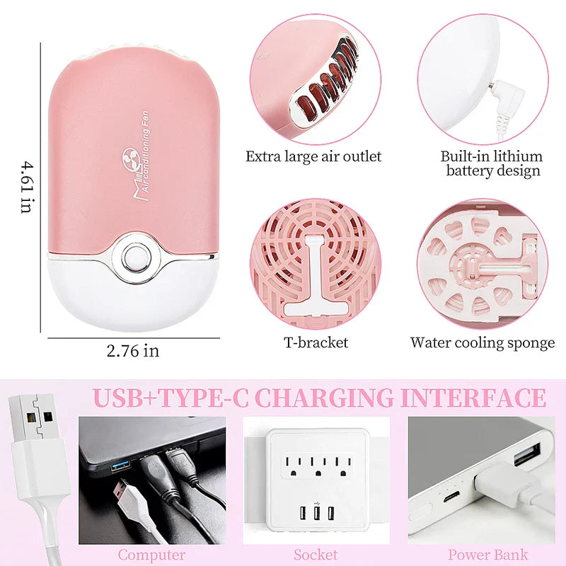 Mini USB Charging Eyelash Fan Dryer - Portable and Efficient Lash Extension Tool