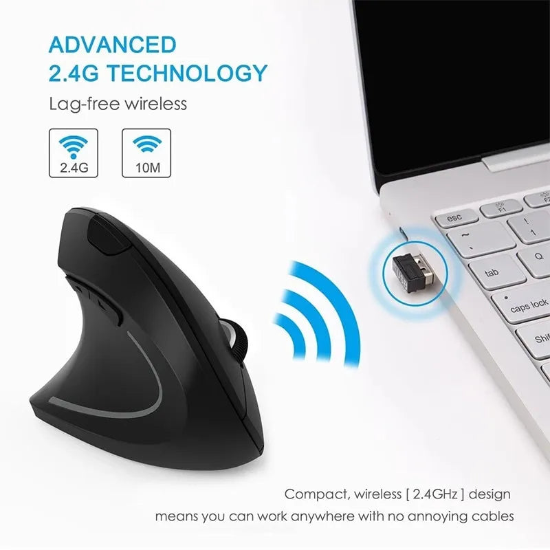 Ergonomic Wireless Vertical Mouse - Smart Shop (Online Store for wise shoppers) 