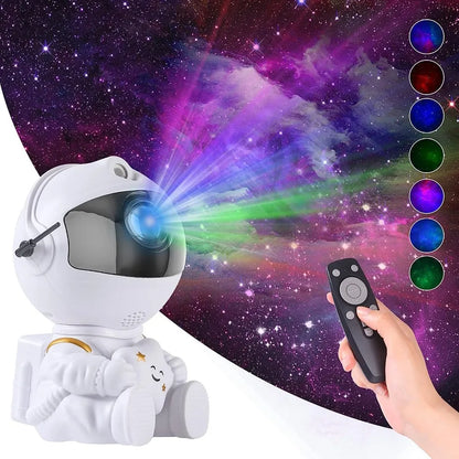 Astronaut Galaxy Star Projector Night Light – LED Nebula Ceiling Lamp