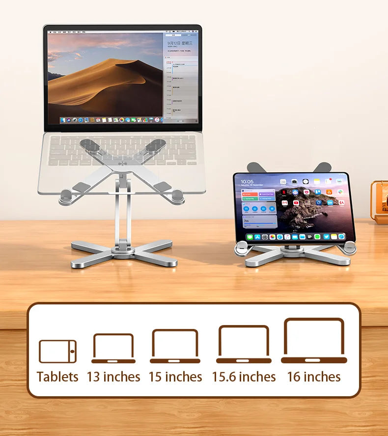 Foldable Aluminum Alloy Rotating Laptop Stand - Smart Shop (Online Store for wise shoppers) 