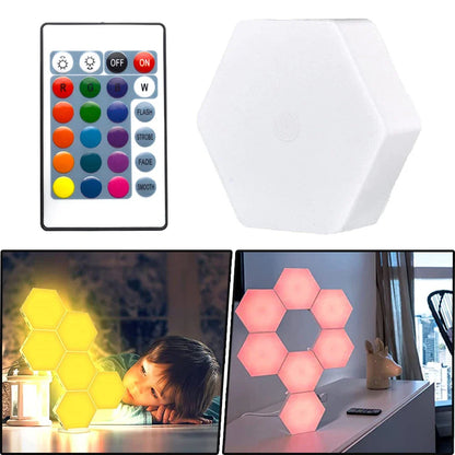 Touch Sensor RGB LED Hexagon Lamp - Smart Shop (Online Store for wise shoppers) 