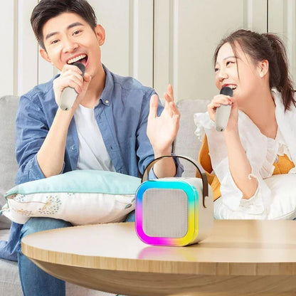 Portable Bluetooth Karaoke Machine with Wireless Microphones