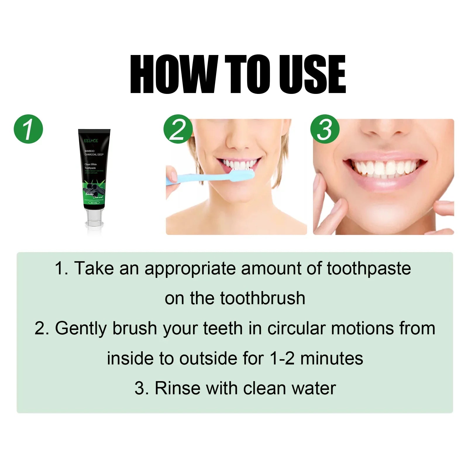 Bamboo Charcoal Teeth Whitening Toothpaste - Smart Shop (Online Store for wise shoppers) 