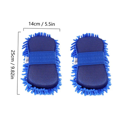 Ultra-Absorbent Chenille Microfiber Car Wash Mitt – Scratch-Free Cleaning Glove