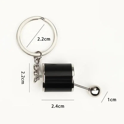 Six-Speed Gear Shift Car Keychain Pendant