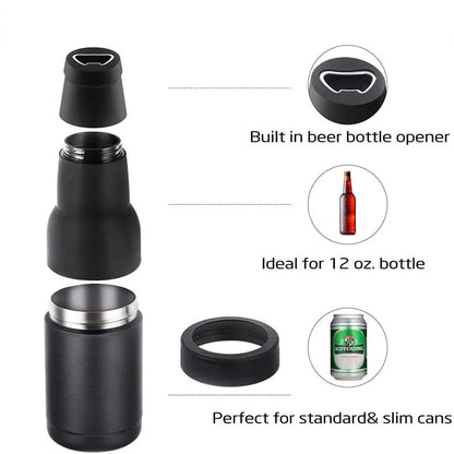 3 in 1 Stainless  Insulated Bottle Holder - Smart Shop (Online Store for wise shoppers) 